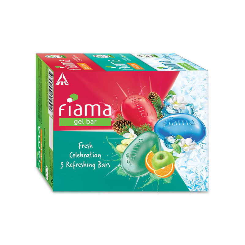 Fiama Gel Bar Fresh Celebration Pack, Variety Pack, Skin Conditioners (Pack of 3), 375g Buy at Indicrest Image 6