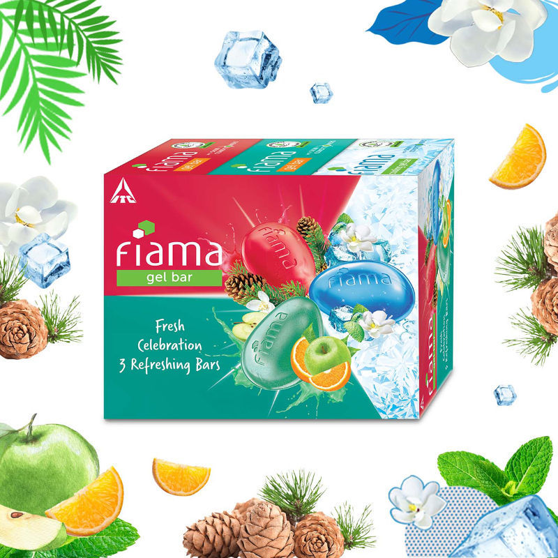 Fiama Gel Bar Fresh Celebration Pack, Variety Pack, Skin Conditioners (Pack of 3), 375g Buy at Indicrest Image 7