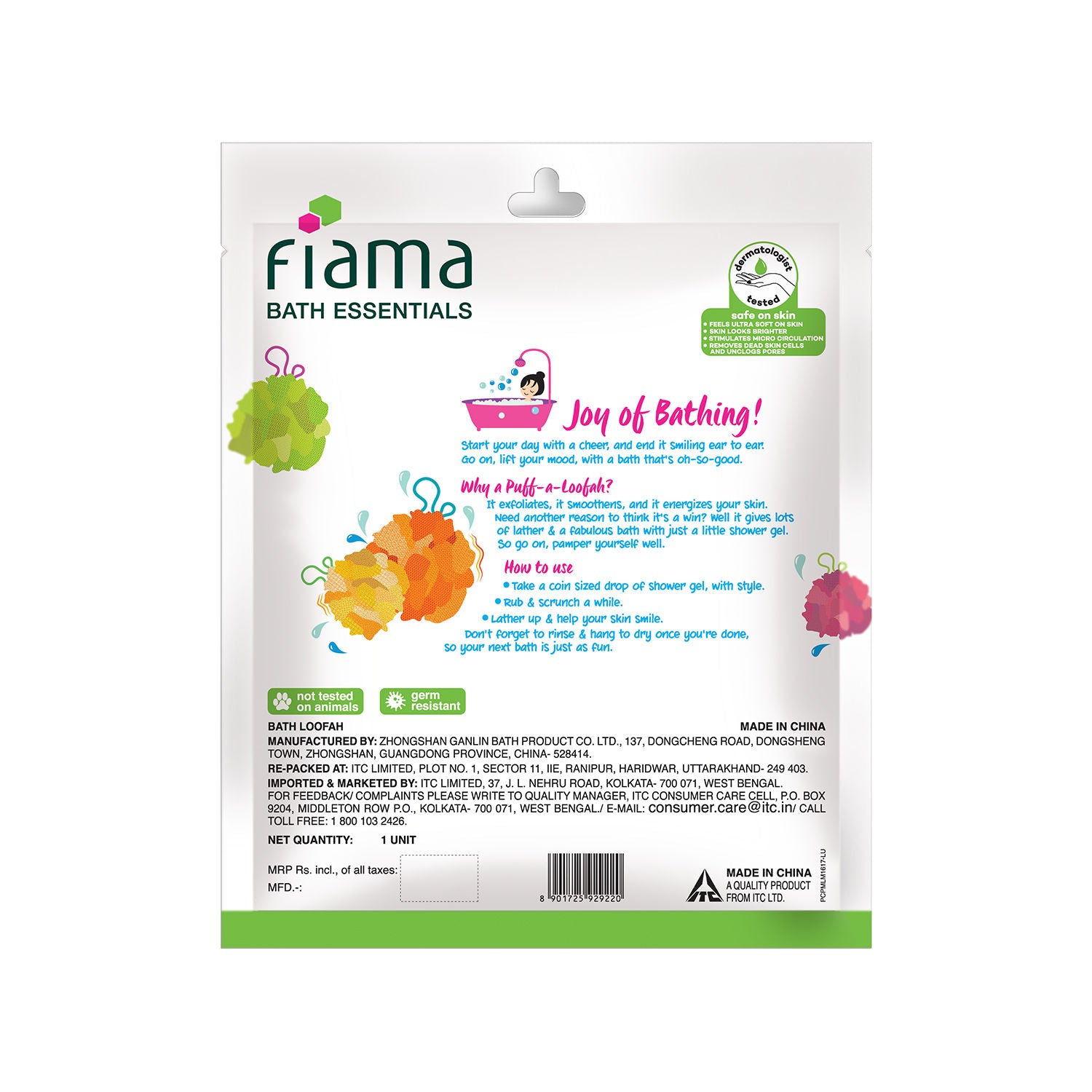 Fiama Bath Essentials Puff-a-Loofah (Color May Very) Buy at Indicrest Image 8