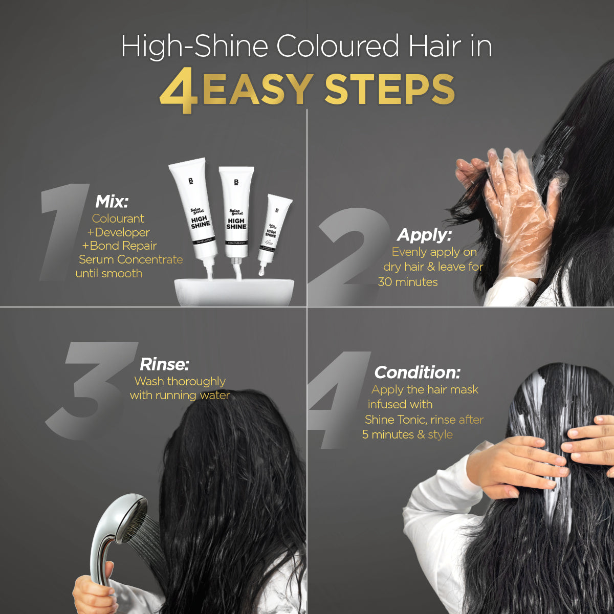 Bblunt High Shine Conditioning Hair Colour Pack of 2, Coffee Natural Brown Shade 4.31 Pack of 2 - Image 9 - Buy from Indicrest