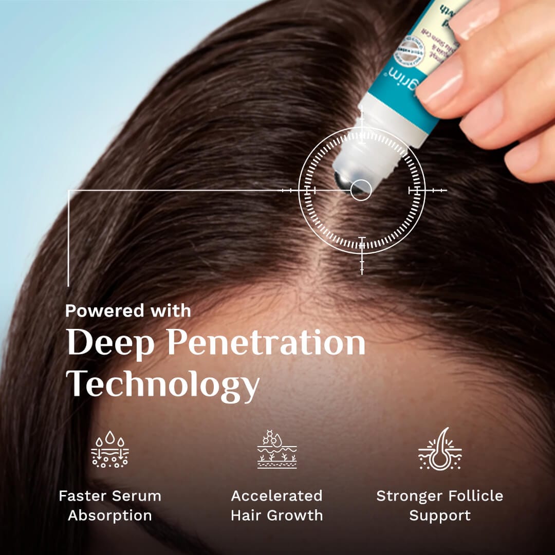 Pilgrim 3% Redensyl, 4% Anagain & 5% Capilia Stem Cell Complex Advanced Hair Growth Serum Roll-On, 30ml - Image 7 - Buy from Indicrest