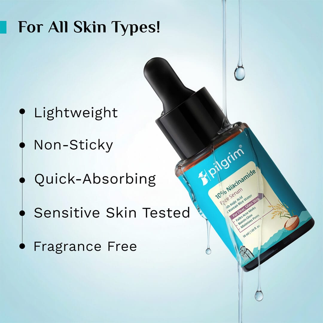 Pilgrim 10% Niacinamide Face Serum With Kojic Acid & Korean Rice Water, 30ml - Image 9 - Buy from Indicrest