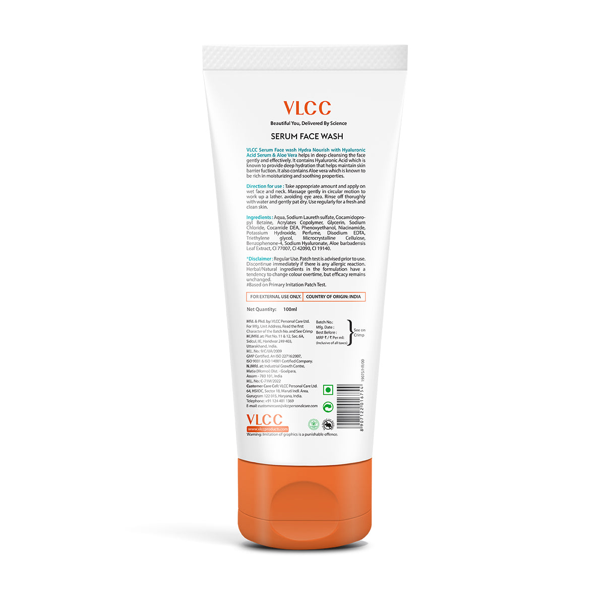 VLCC Hydra Nourish Serum Face Wash with Hyaluronic Acid Serum and Aloe Vera - 100ml - Image 9 - Buy from Indicrest