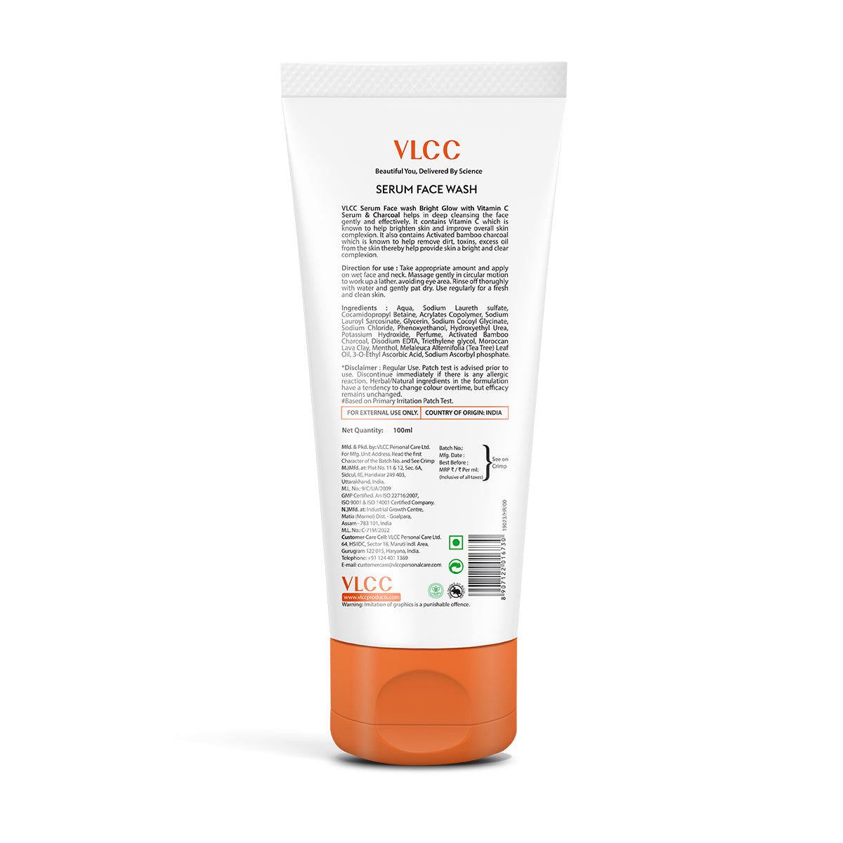 VLCC Bright Glow Serum Face Wash with Vitamin C Serum and Charcoal - 100ml - Image 9 - Buy from Indicrest
