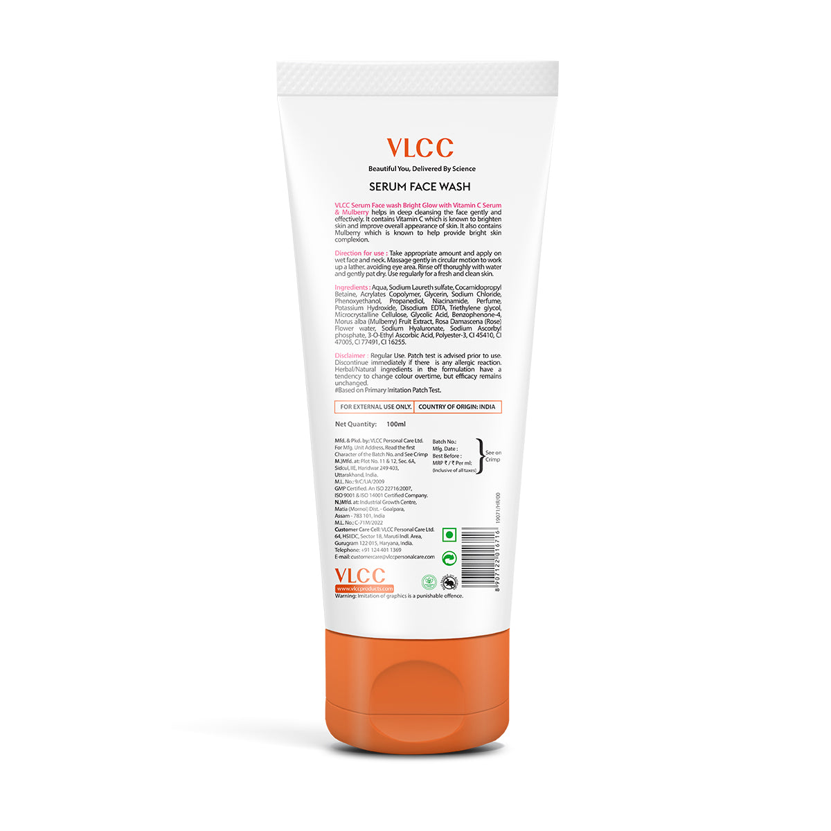 VLCC Bright Glow Serum Face Wash with Vitamin C Serum and Mulberry - 100ml - Image 9 - Buy from Indicrest
