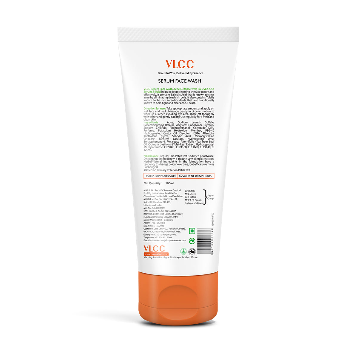 VLCC Acne Defense Serum Face Wash with Salicylic Acid Serum and Tulsi - 100ml - Image 9 - Buy from Indicrest