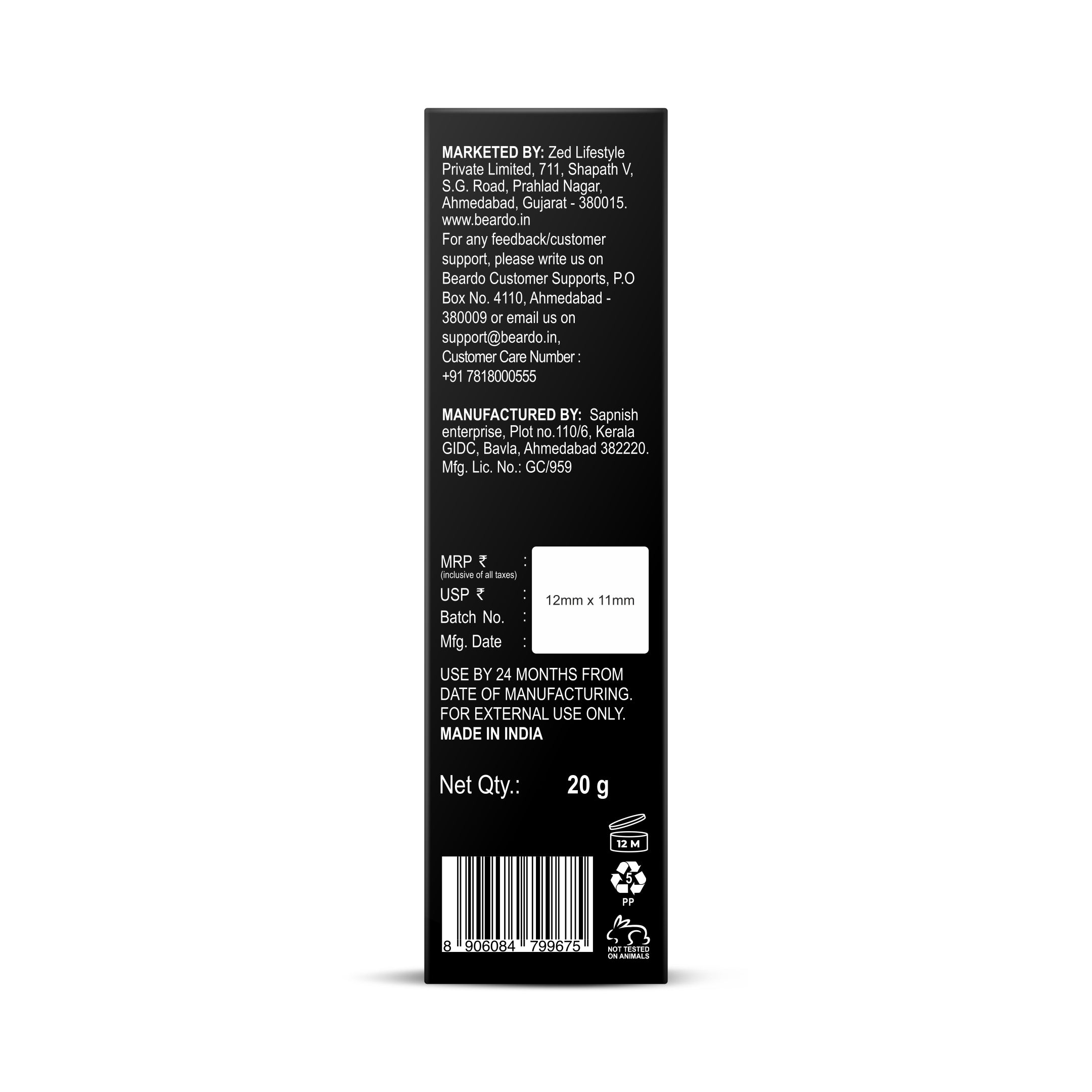 Beardo Sport Sunscreen Stick SPF50 20g - Image 9 - Buy from Indicrest