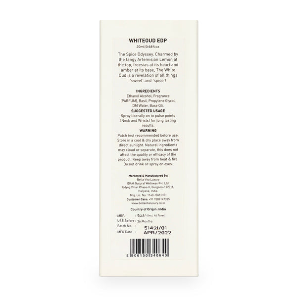 WHITE OUD Unisex - 20ml - Image 9 - Indicrest