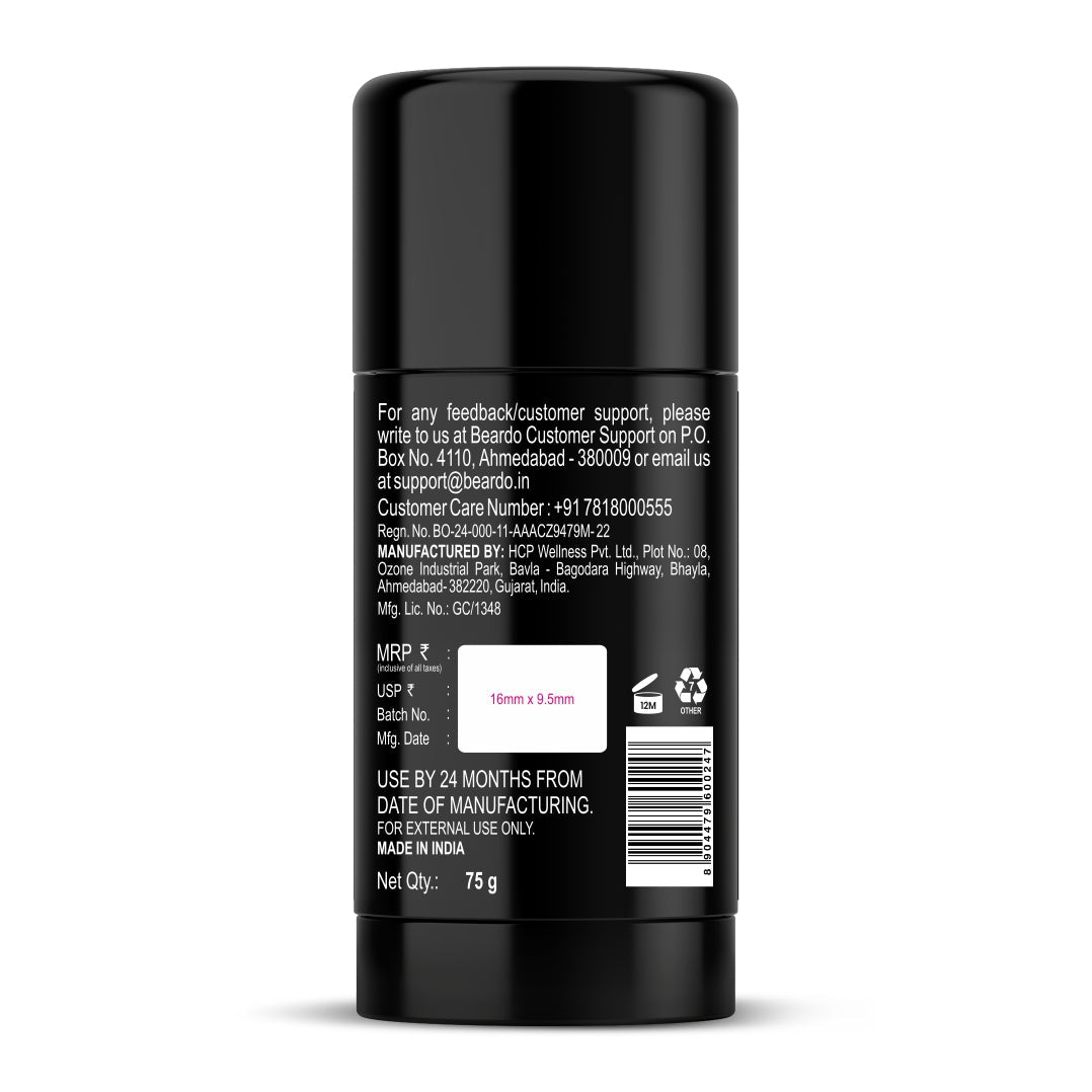 Beardo Sport Deodorant Stick, 75g - Image 9 - Buy from Indicrest