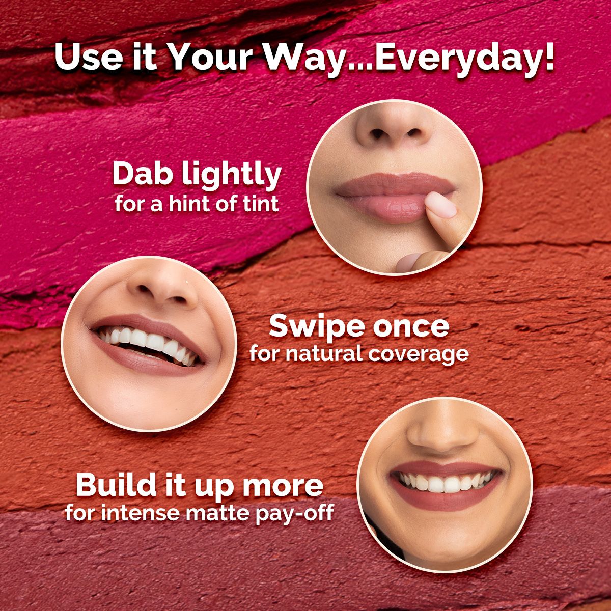 Mamaearth Moisture Matte Long Stay Lipstick Gift Set, Bright and Bold - Image 5 - Buy from Indicrest