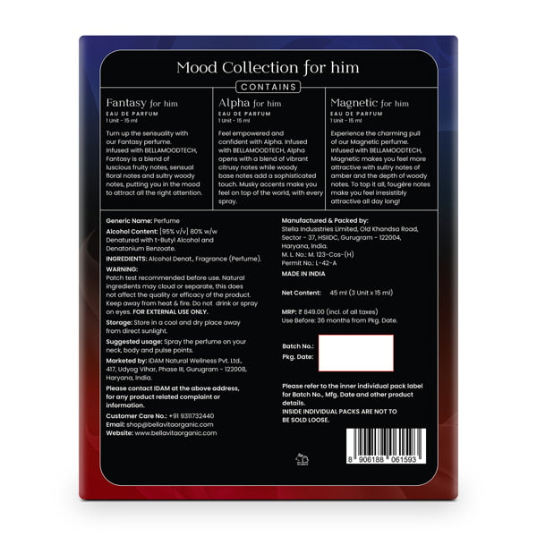 Mood Collection Gift Set For Him - 3 x 15ml - Image 14 - Indicrest