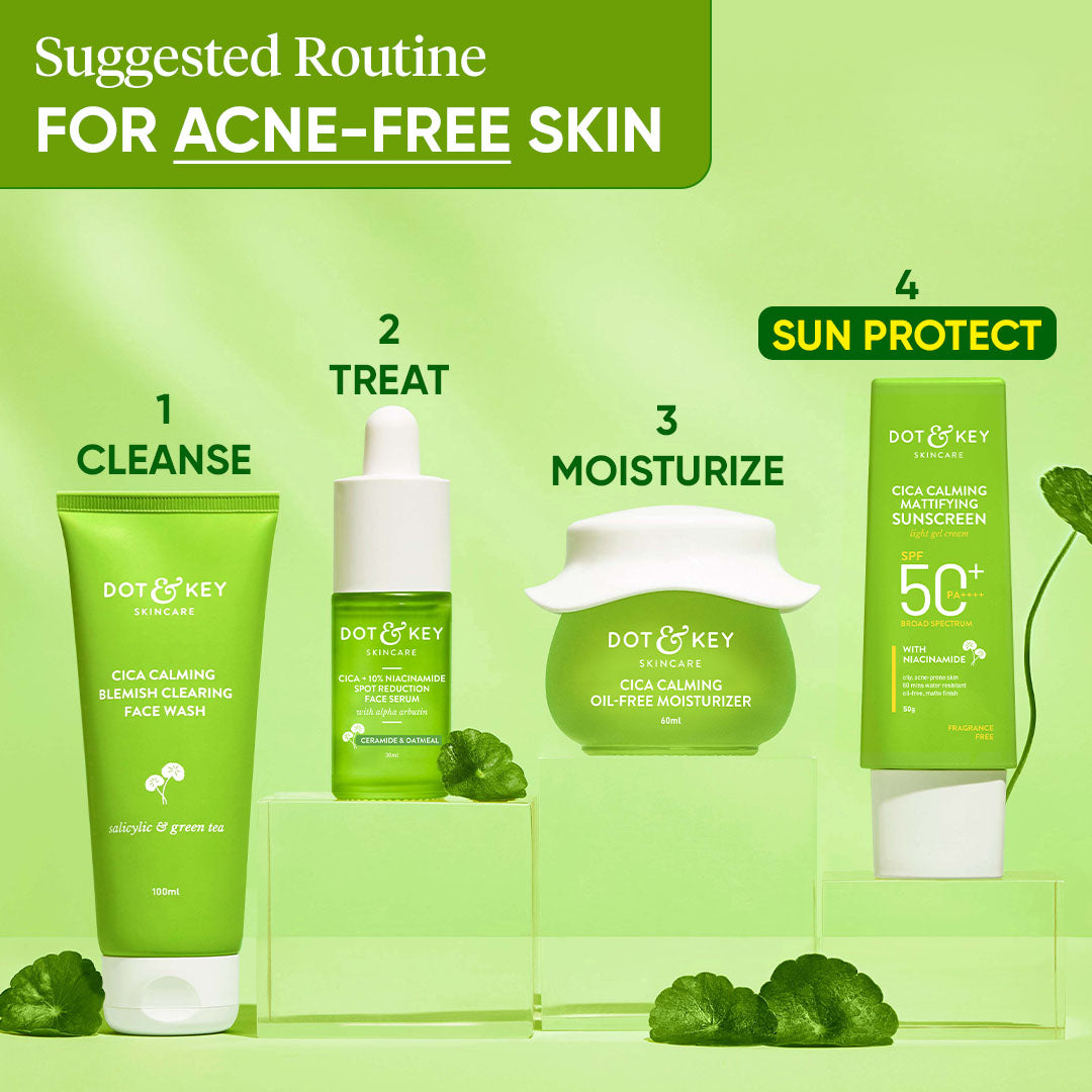 Dot & Key SPF 50+ Cica & Niacinamide Sunscreen - Pack of 2, (80g)