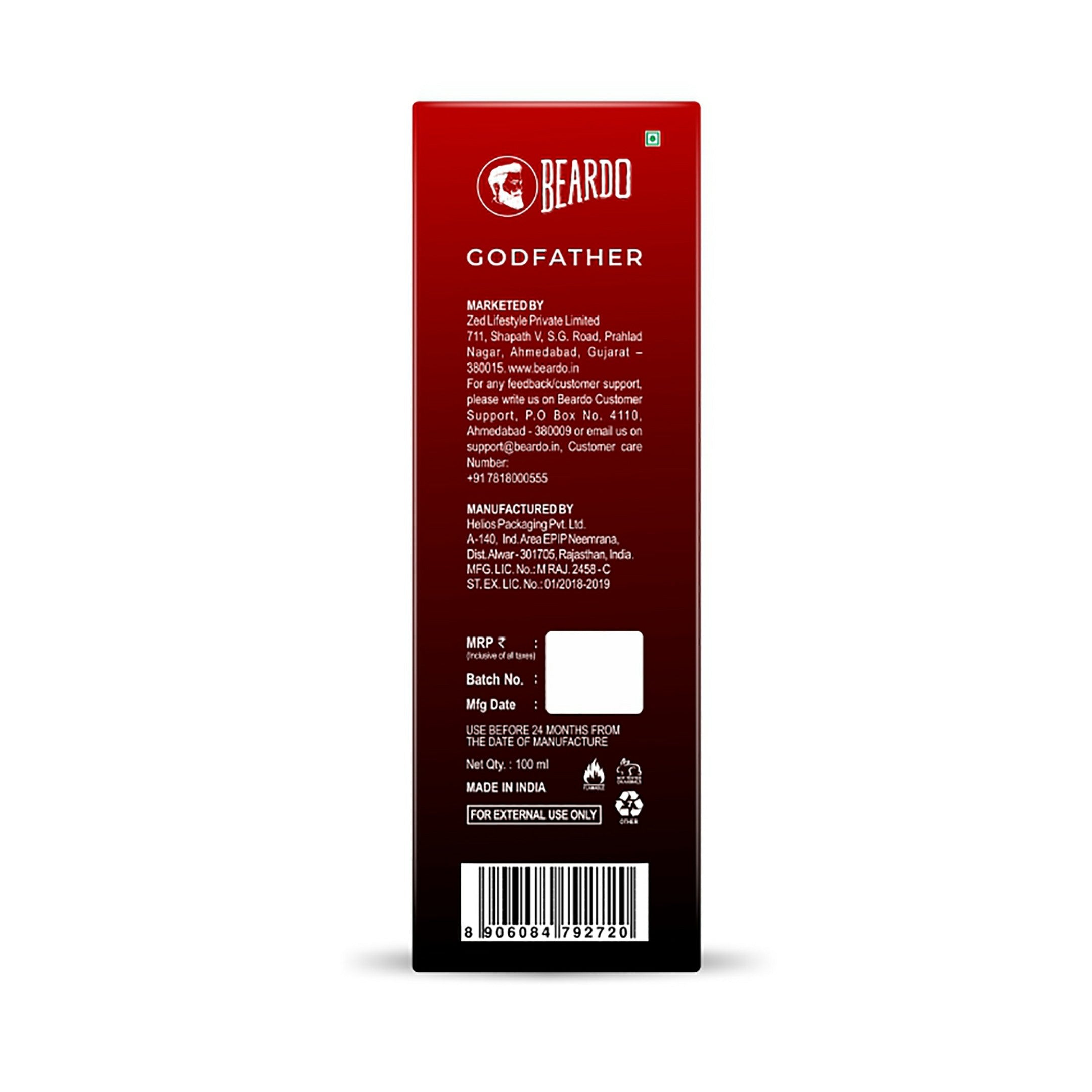 Beardo Godfather Perfume EDP, 100ml - Image 10 - Buy from Indicrest