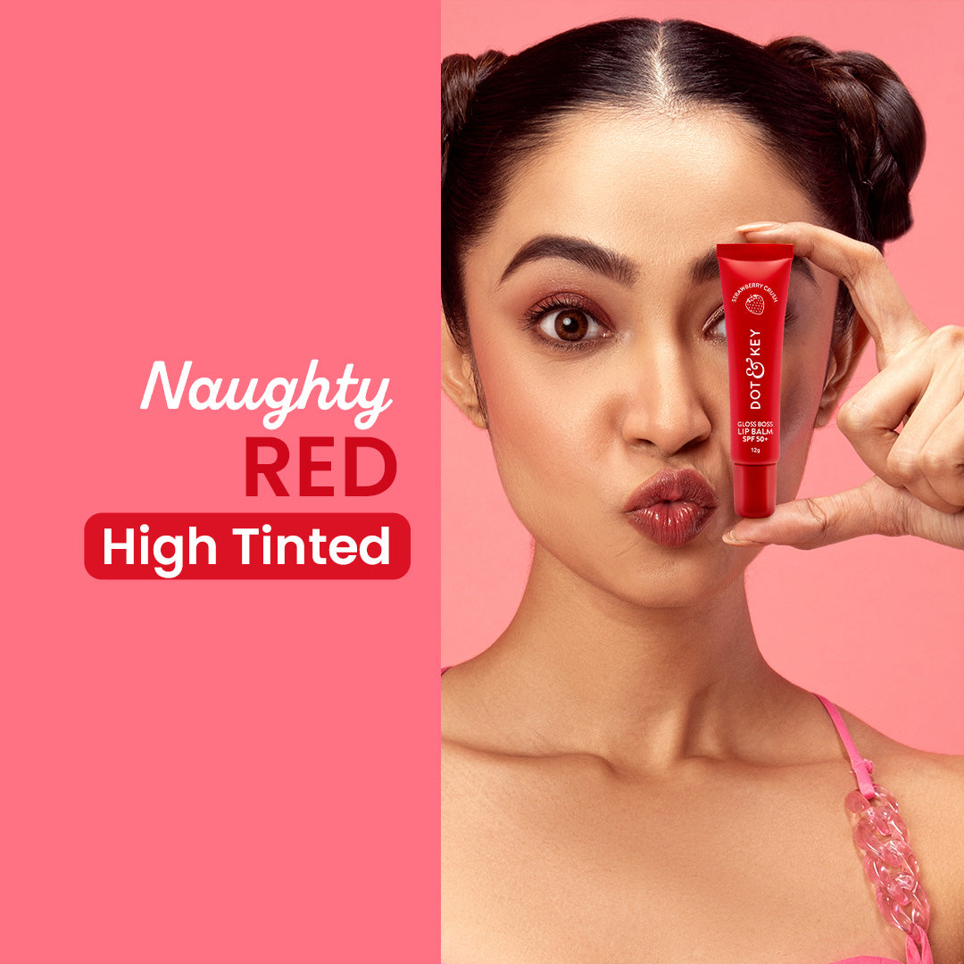 Dot & Key Vitamin C + E Brightening Lip Balm with SPF 50+, Strawberry Crush