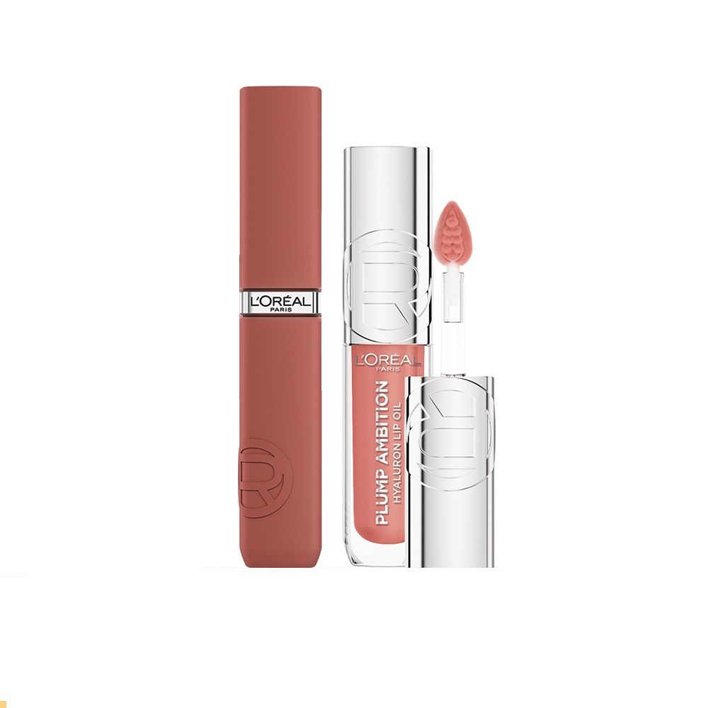 L'Oreal Paris Worth it Lip Kit - The Alia Shade in a Matte Liquid Lipstick & Plumping Lip Oil Combo, 2 pieces Buy at Indicrest Image 2