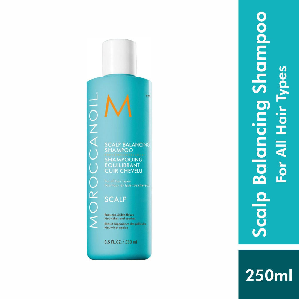 Moroccanoil Scalp Balancing Shampoo | Niacinamide+Salicylic Acid | Hydrates & Reduces Soothe Flakes, 250ml, Buy from Indicrest