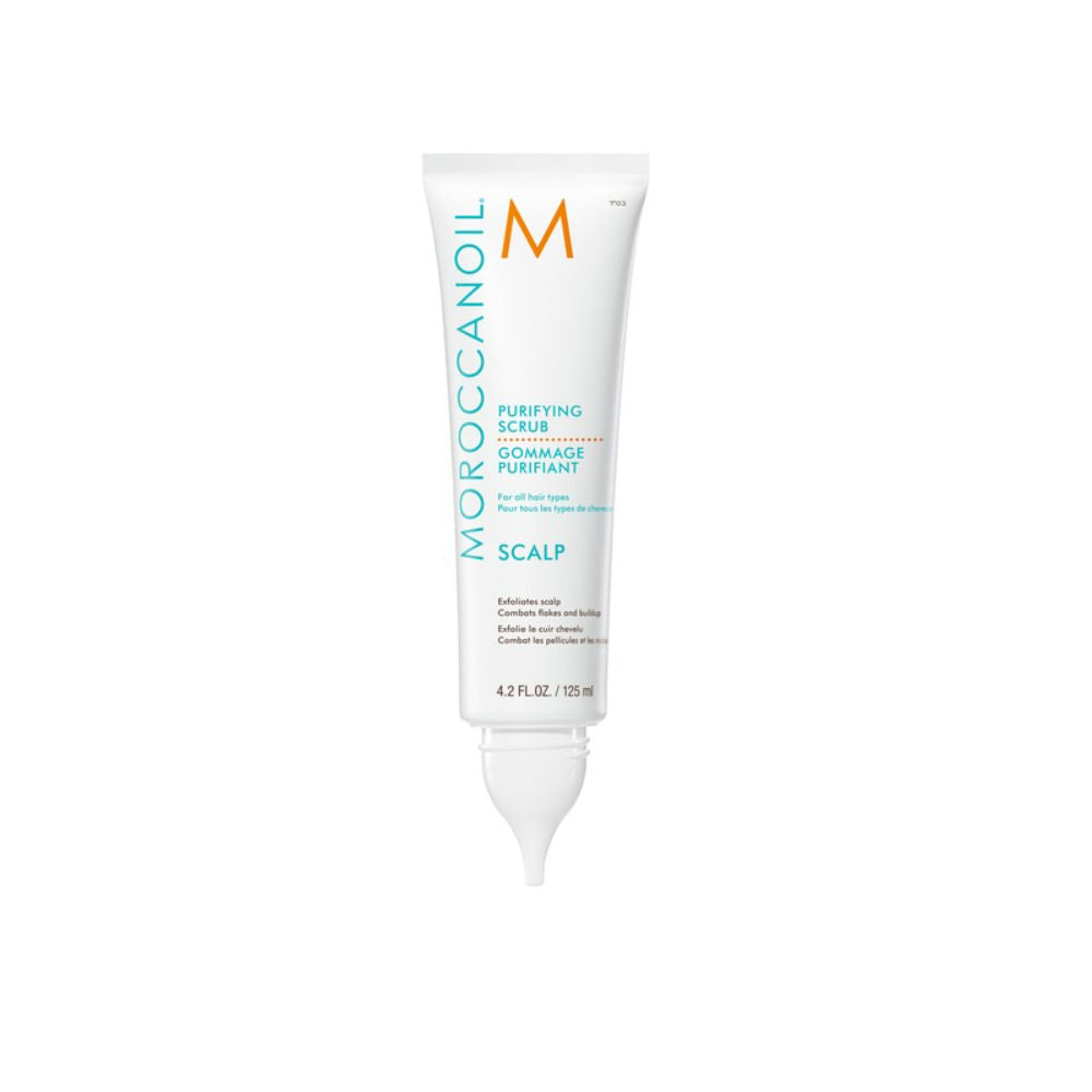 Moroccanoil Purifying Pre-Wash Scalp Scrub Exfoliator for Flakes Oil & Buildup | Refreshes Hair &Scalp, 125ml