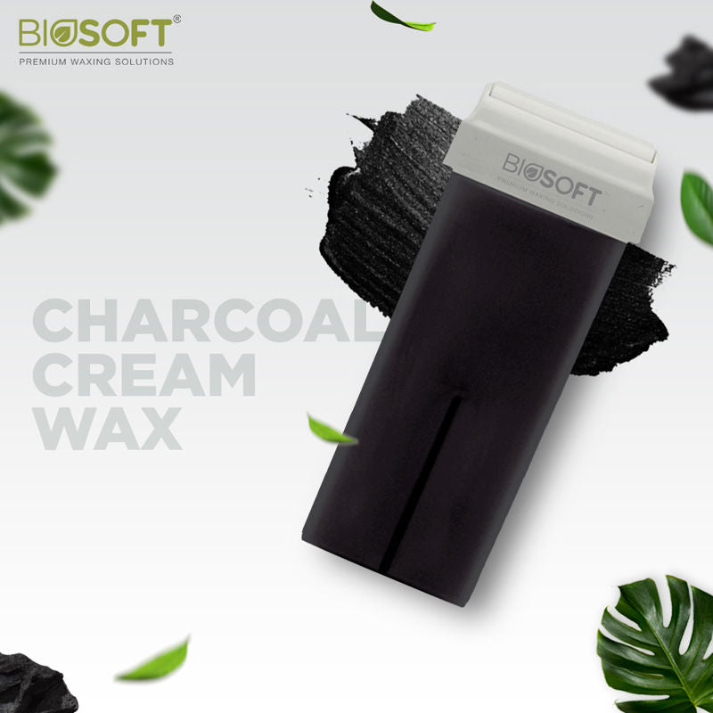 Biosoft Charcoal Cream Refill Roll On Wax, 1 piece Buy at Indicrest Image 4