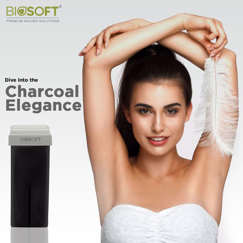 Biosoft Charcoal Cream Refill Roll On Wax, 1 piece Buy at Indicrest Image 7