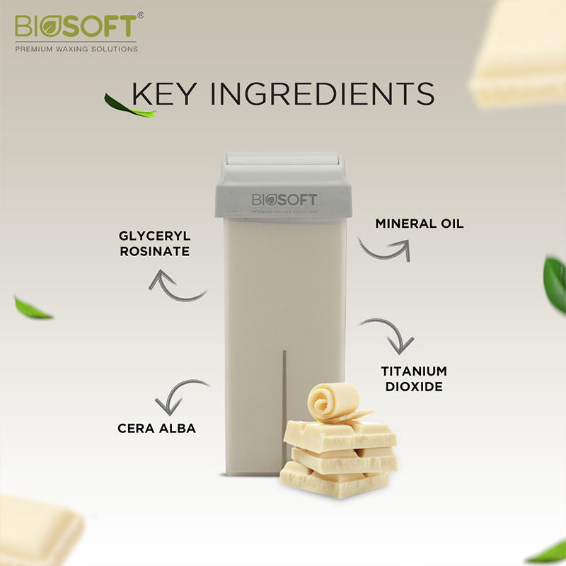 Biosoft White Chocolate Cream Wax Cartridge, 1 piece Buy at Indicrest Image 6