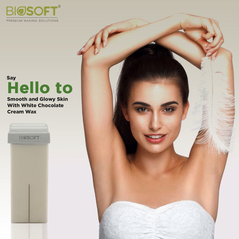 Biosoft White Chocolate Cream Wax Cartridge, 1 piece Buy at Indicrest Image 7