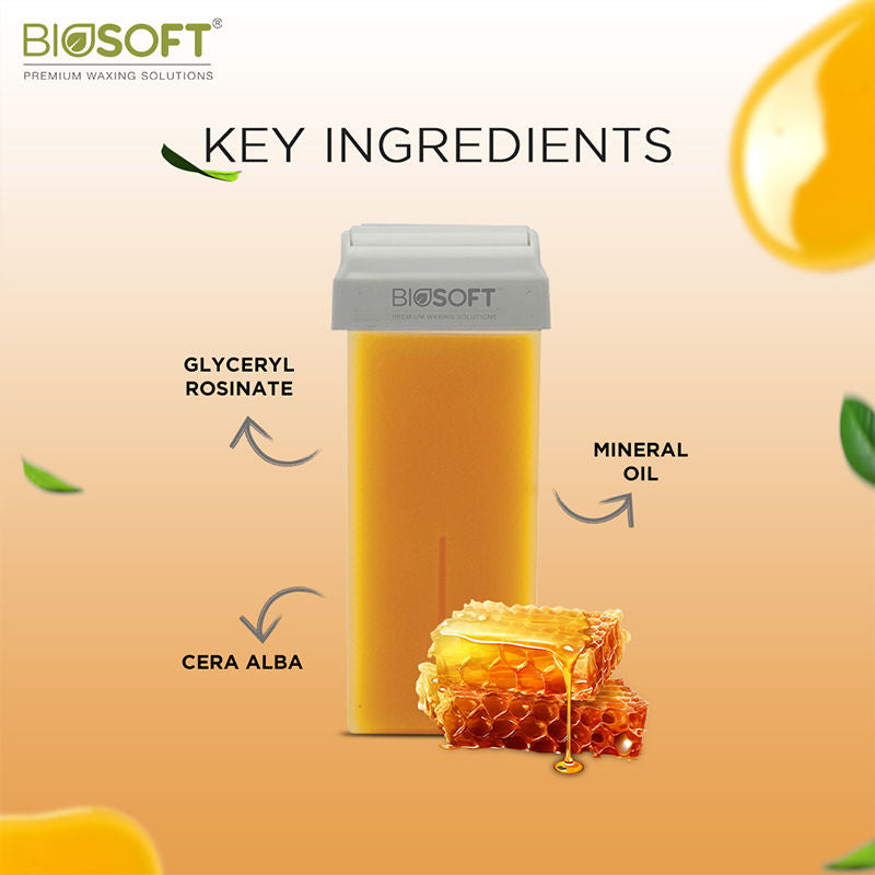 Biosoft Honey Cream Wax Cartridge, 1 piece Buy at Indicrest Image 6