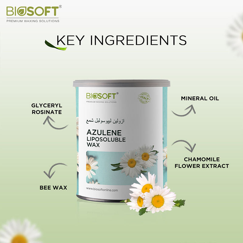 Biosoft Azulene Cream Wax Liposoluble Wax, 800g Buy at Indicrest Image 5