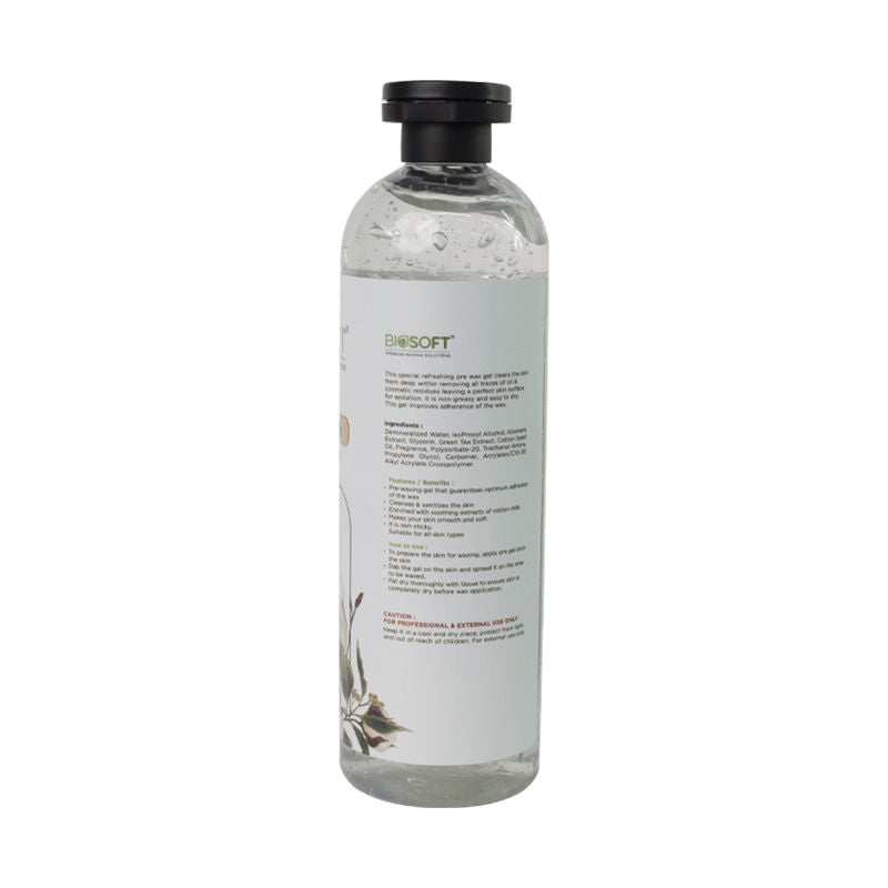 Biosoft Cotton Milk Pre Waxing Gel, 500ml Buy at Indicrest Image 2