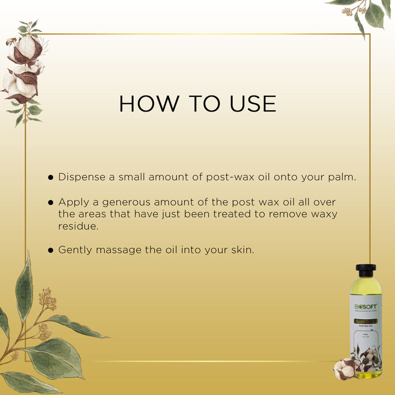 Biosoft Cotton Seed Oil Post Waxing Gel, 500ml Buy at Indicrest Image 5