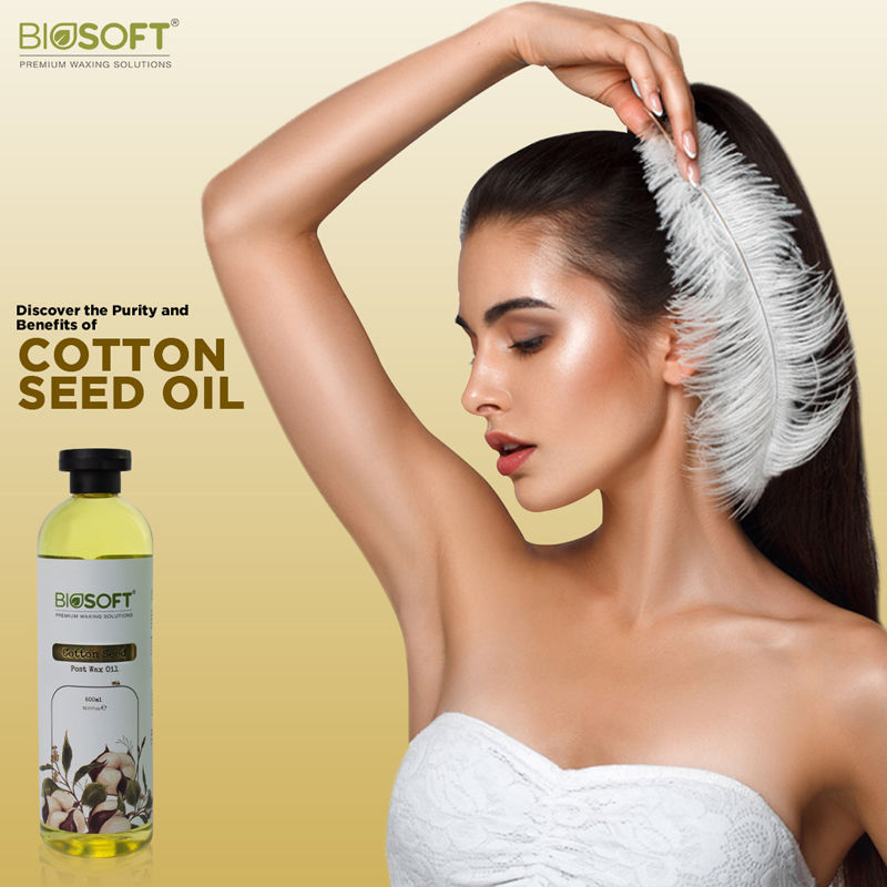 Biosoft Cotton Seed Oil Post Waxing Gel, 500ml Buy at Indicrest Image 7