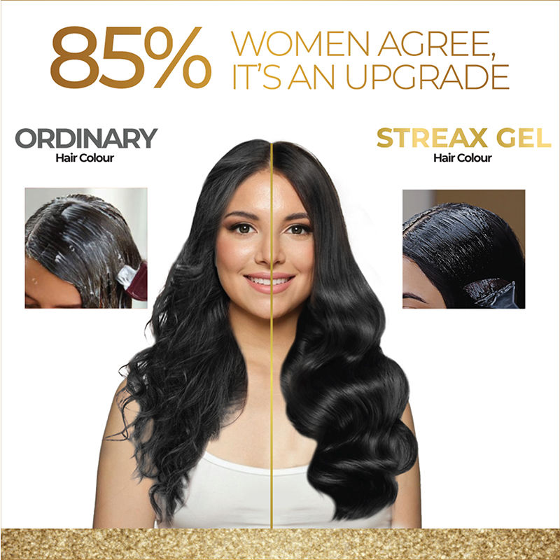 Streax Gel Hair Colour With 100% Grey Coverage & No Ammonia - 3.16 Burgundy, 150ml Buy at Indicrest Image 8