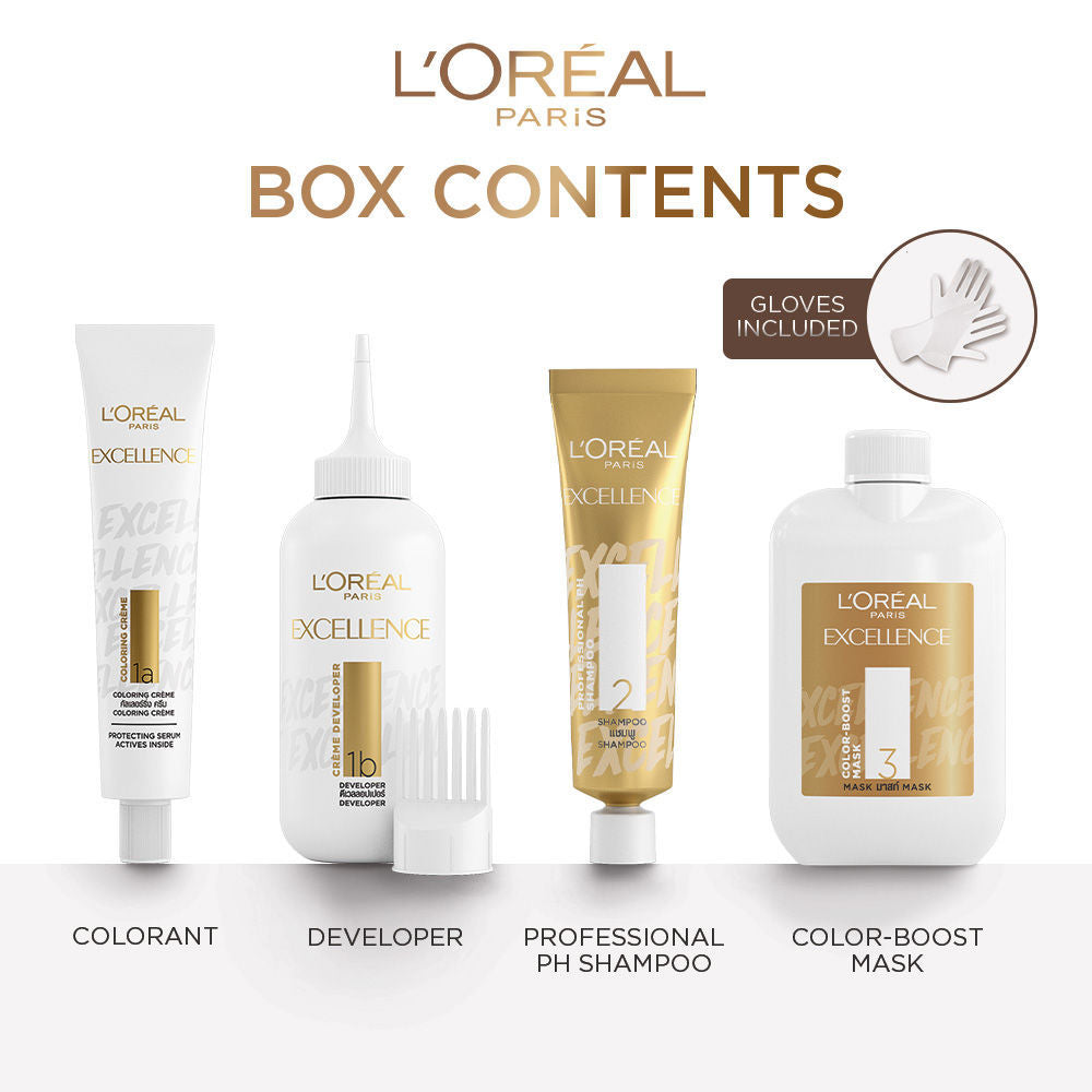 L'Oreal Paris Excellence Fashion Hair Color - Shade 5.54 Intense Warm Auburn, 172ml Buy at Indicrest Image 6