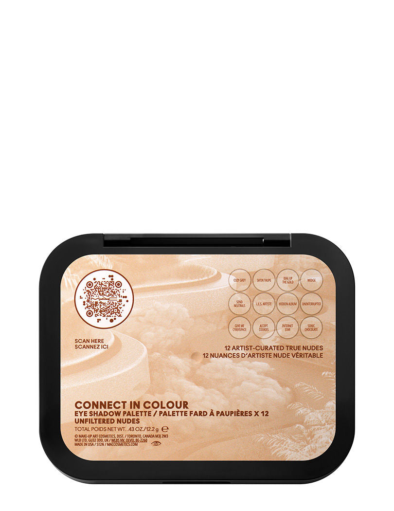 M.A.C Connect In Colour Eye Shadow Palette X12 - Unfiltered Nudes, 12.2 g