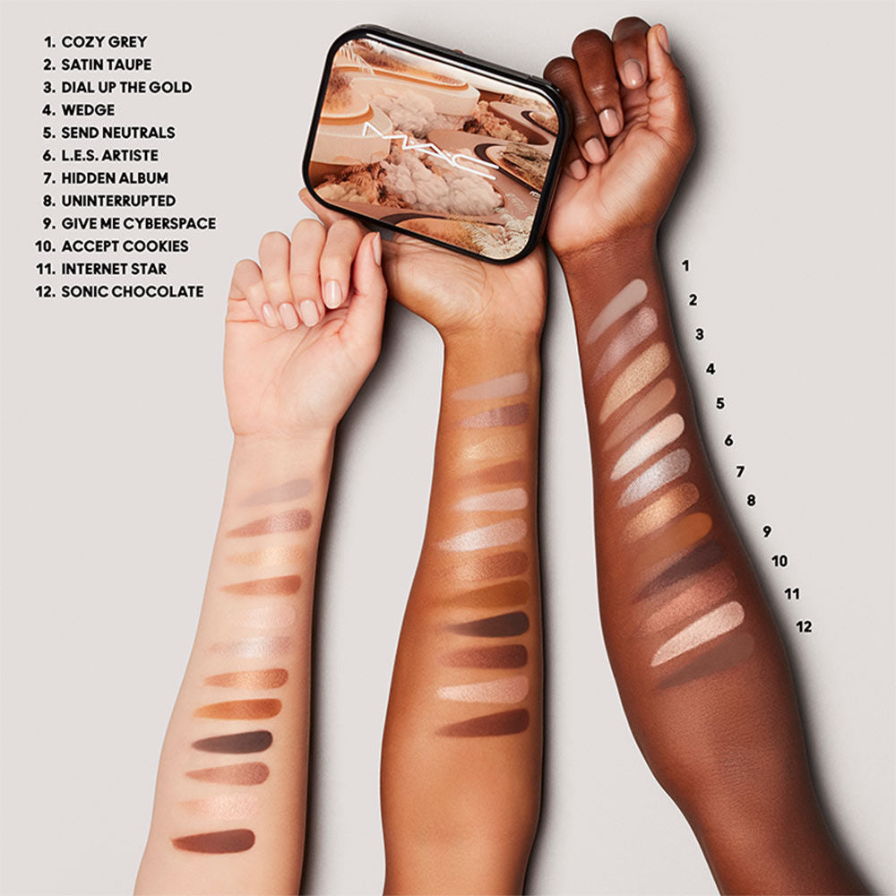 M.A.C Connect In Colour Eye Shadow Palette X12 - Unfiltered Nudes, 12.2 g
