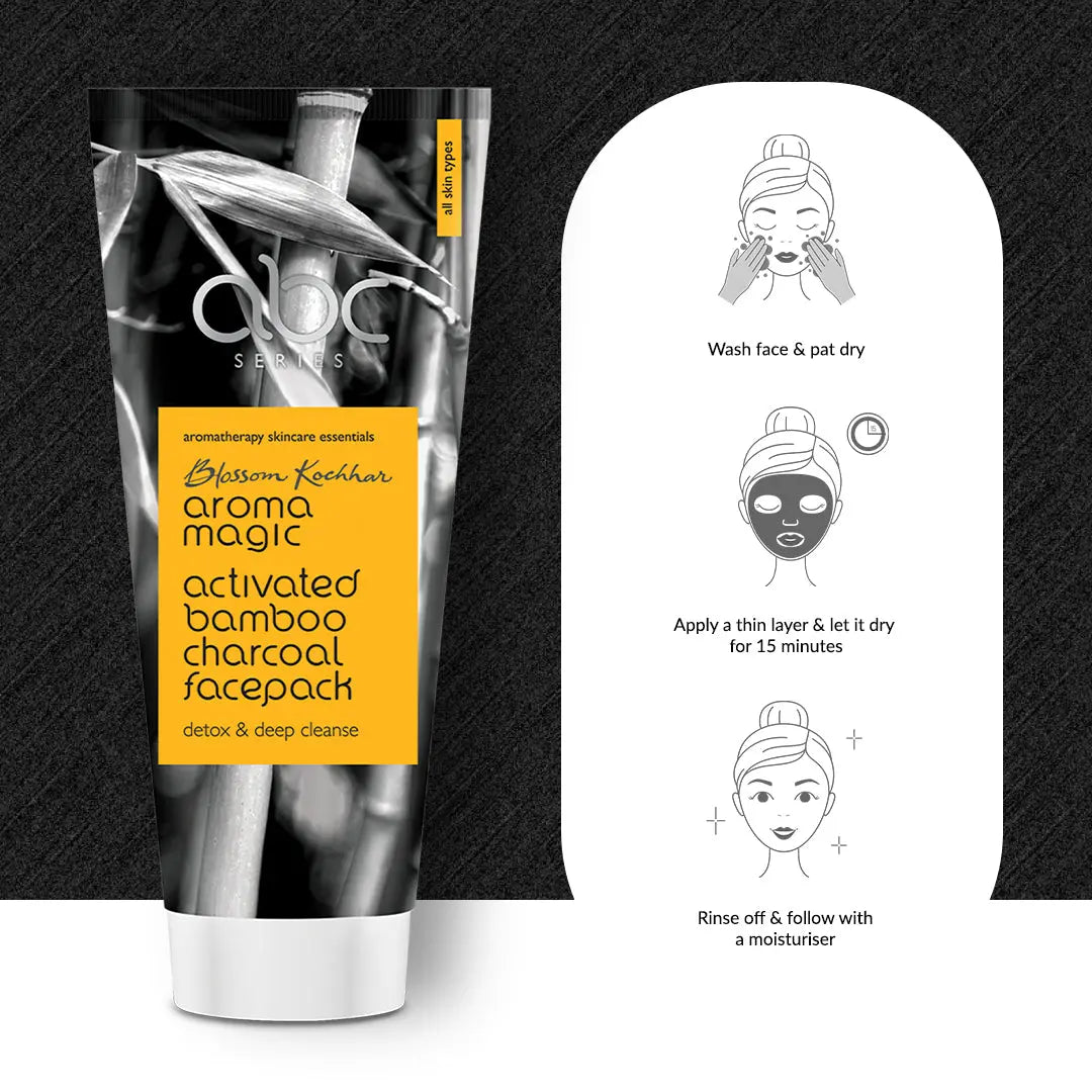 Aroma Magic Activated Bamboo Charcoal Face Pack, 100g - Image 5 - Buy from Indicrest