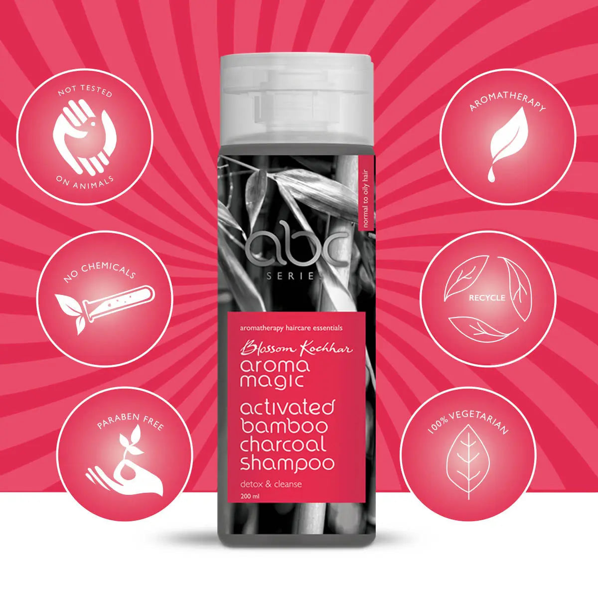 Aroma Magic Activated Bamboo Charcoal Shampoo, 200ml - Image 6 - Buy from Indicrest