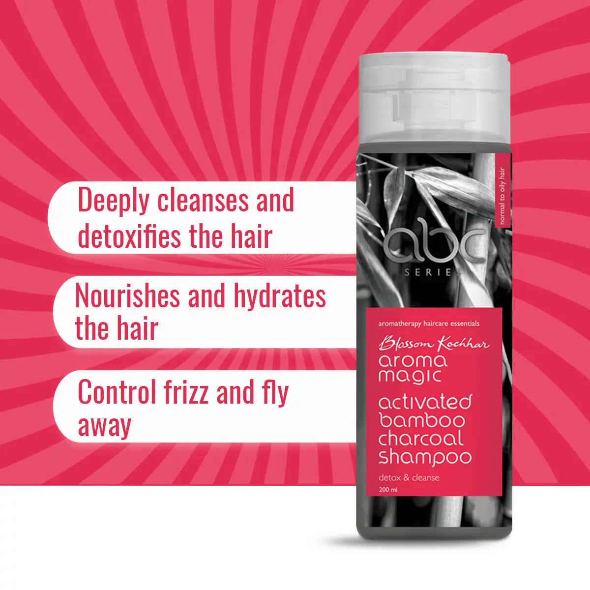 Aroma Magic Activated Bamboo Charcoal Shampoo, 200ml - Image 3 - Buy from Indicrest