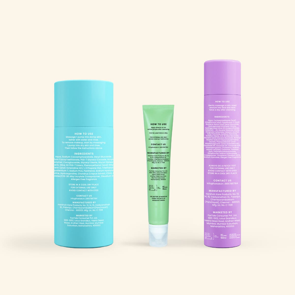 Foxtale ABC of Acne Control Hydrating Face Wash + Acne Spot Corrector with Salicylic Acid + Hydrating Moisturizer with Ceramide - Image 7 - Buy from Indicrest