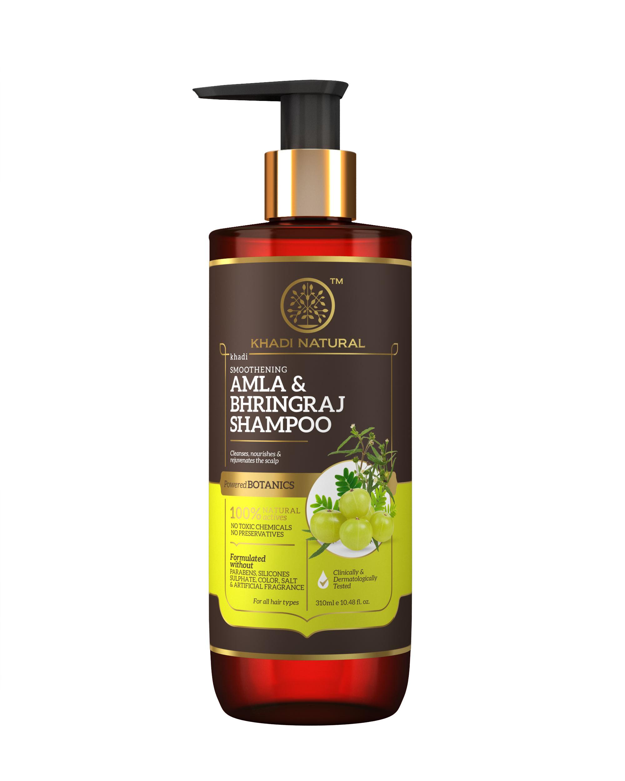 Khadi Natural Amla & Bhringraj Hair Cleanser - SLS, Parabens, Color, Salt & Artificial Fragrance Free - 310ml - Image 12 - Buy from Indicrest