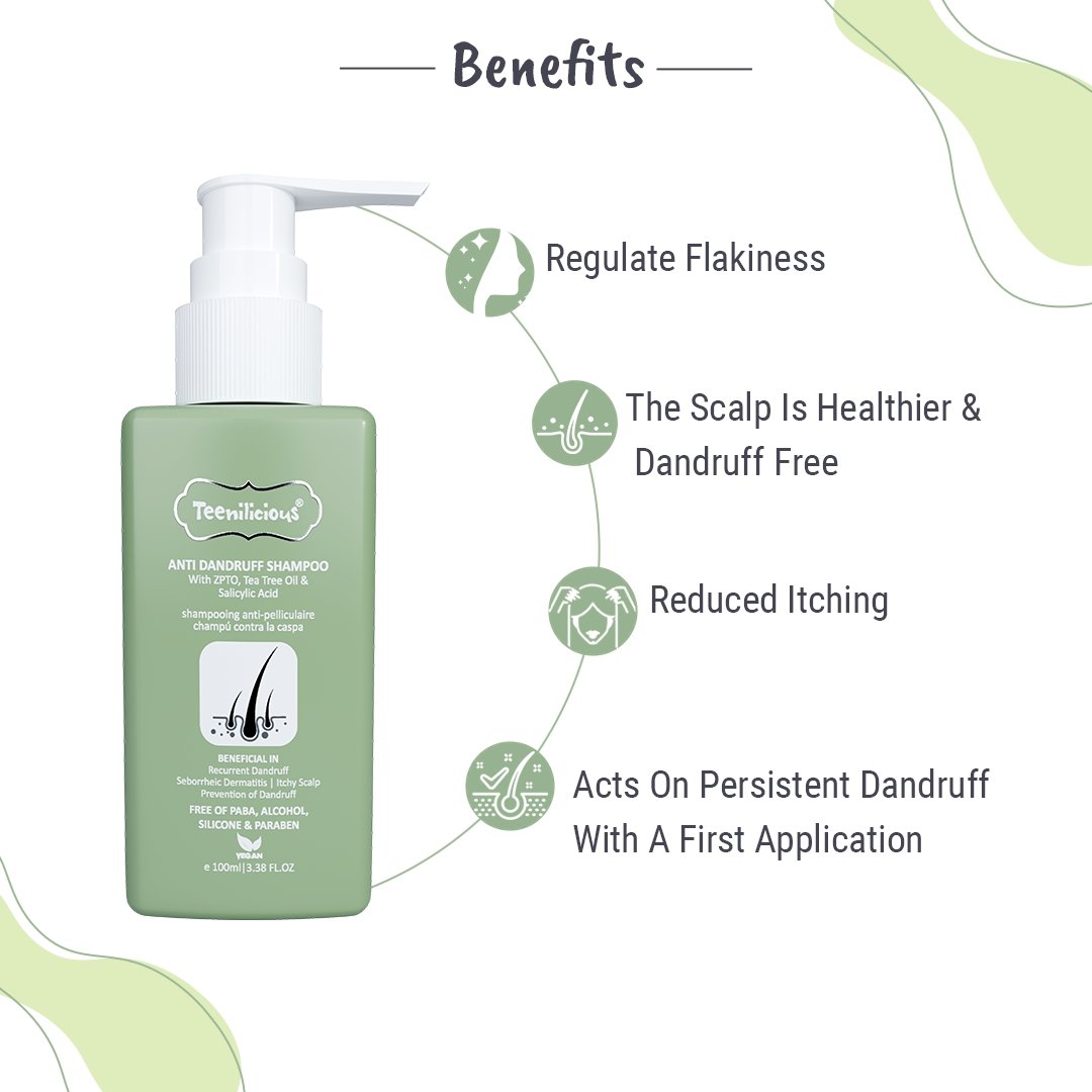 Fixderma Teenilicious Anti Dandruff Shampoo | Shampoo For Dandruff, Flakiness And Hairfall, 100ml - Image 2 - Buy from Indicrest