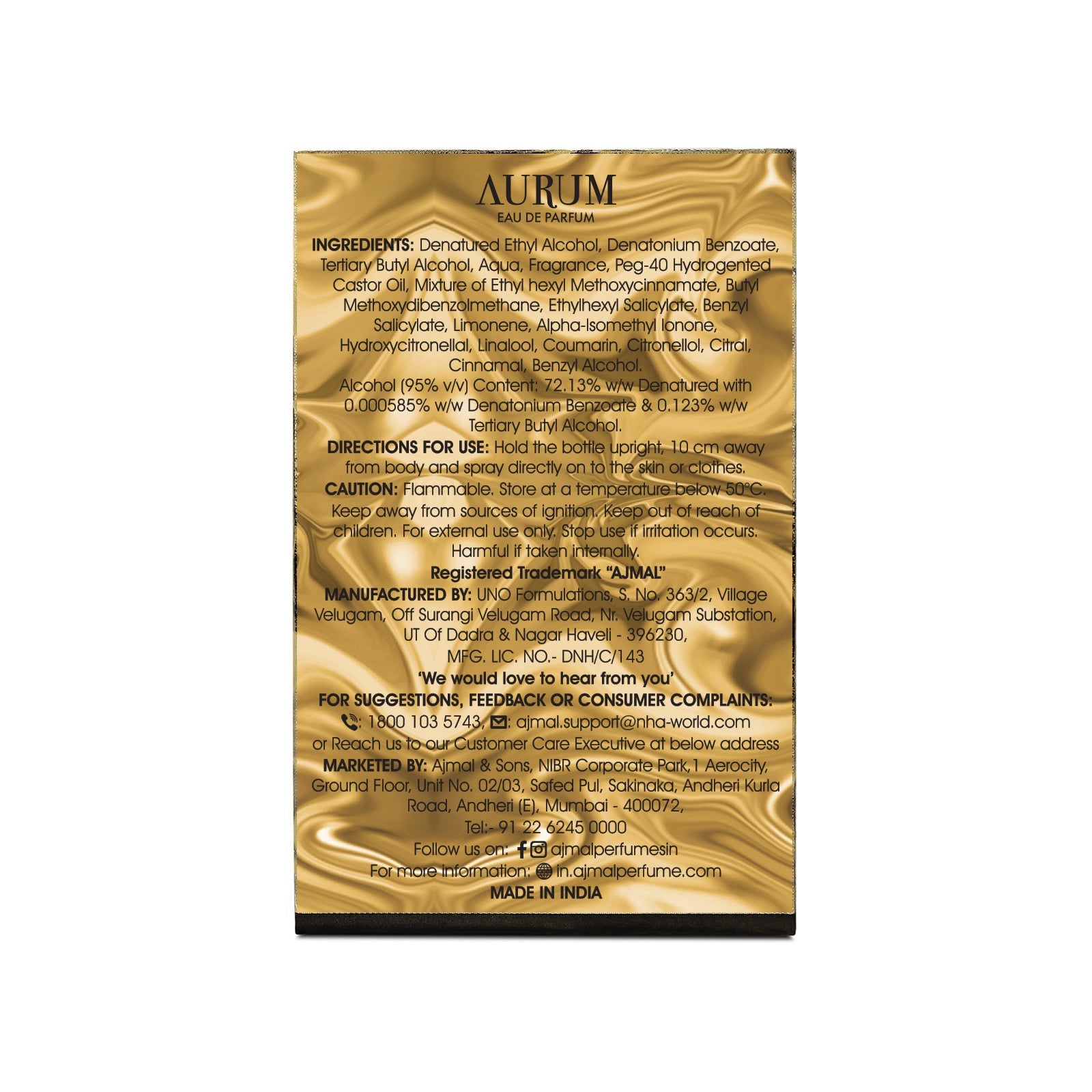 Aurum Perfume 14 ML for Women - Image 5 - Buy from Indicrest