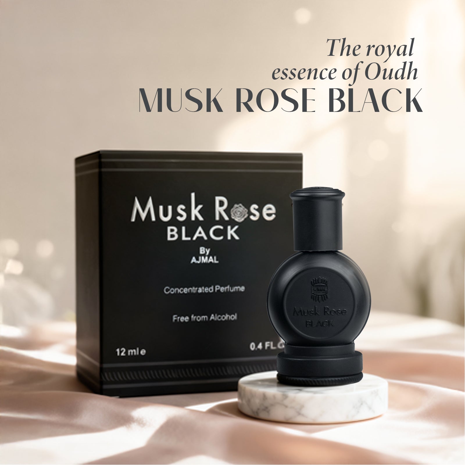Musk Rose Black Concentrated Perfume 12 ML for Unisex - Image 2 - Buy from Indicrest