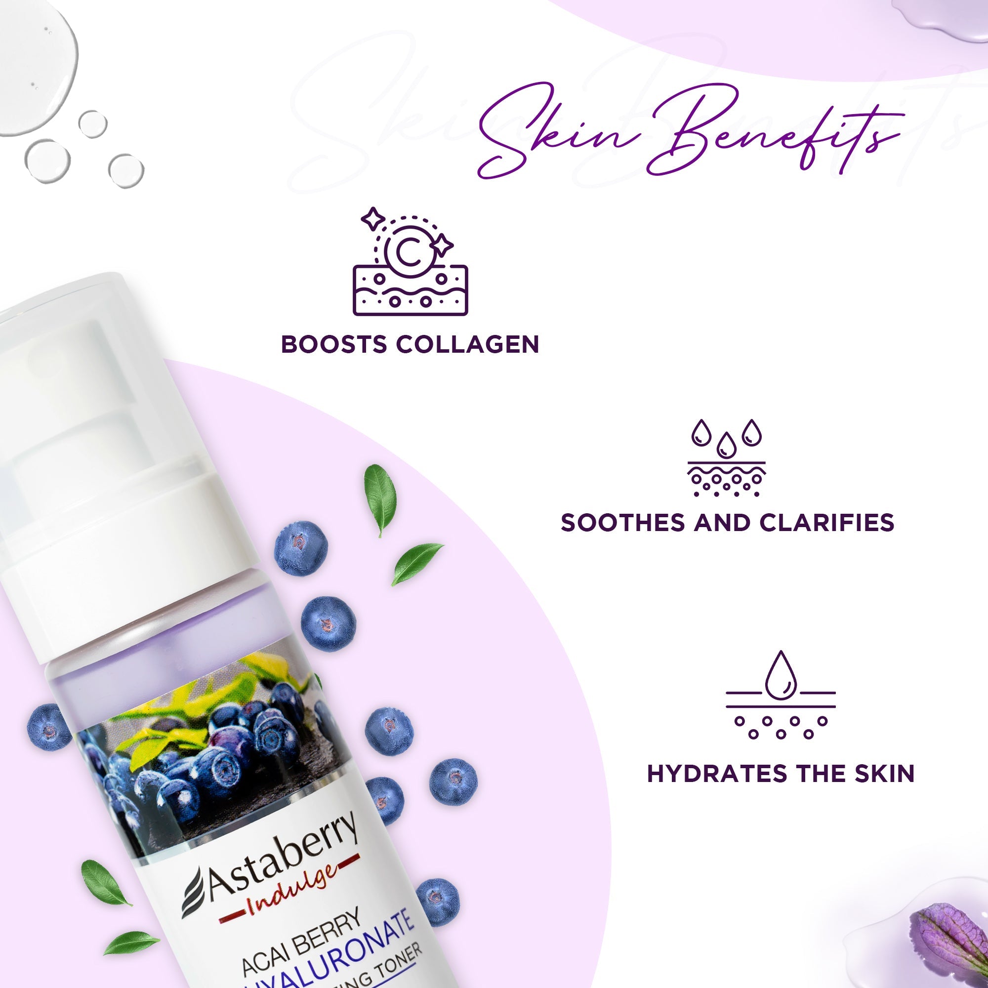 Astaberry Acai Berry Bio Hyaluronate Face Toner - Image 4 - Buy from Indicrest