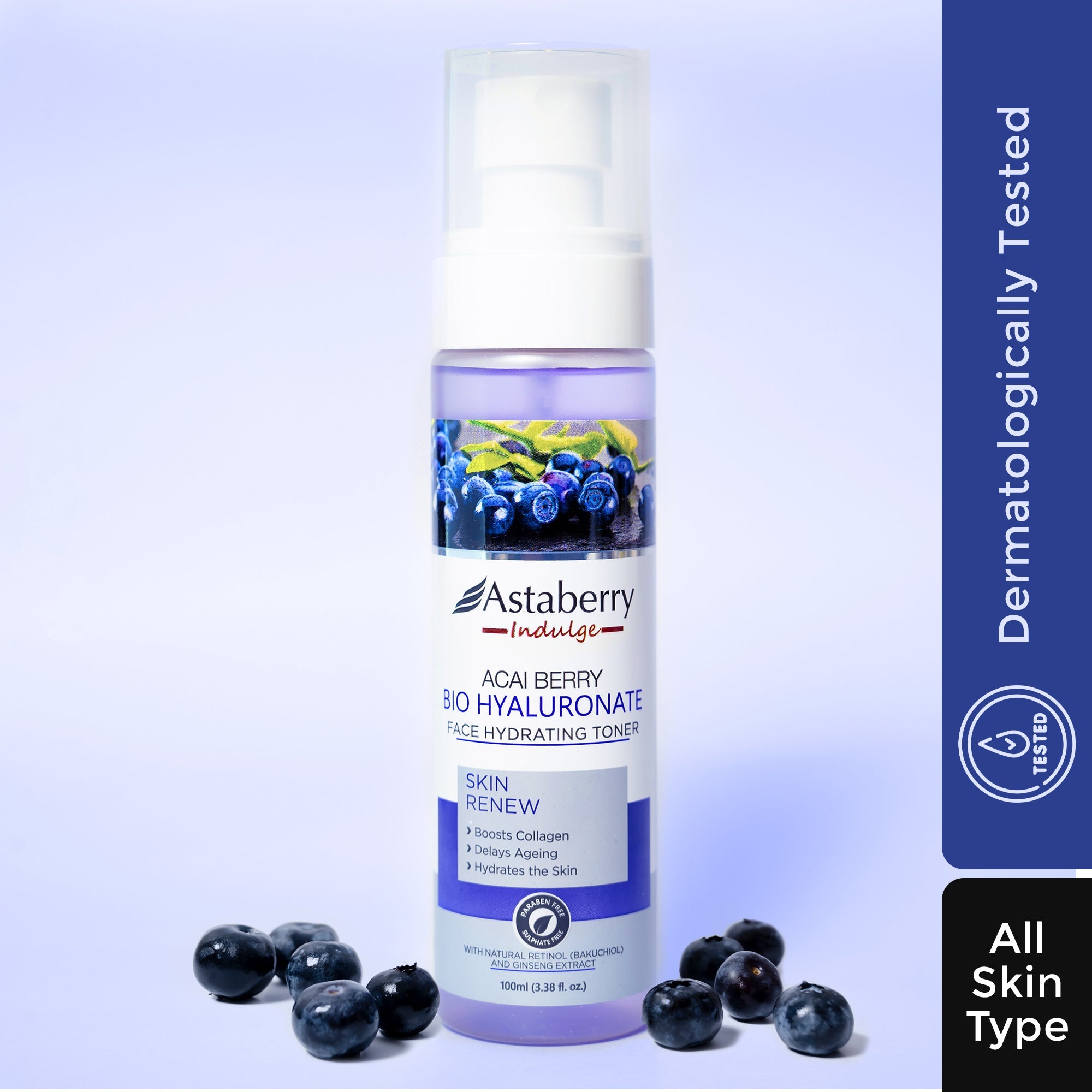 Astaberry Acai Berry Bio Hyaluronate Face Toner - Buy from Indicrest