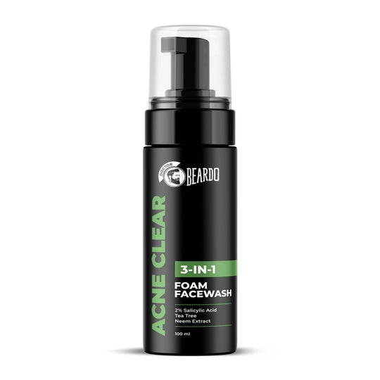 Beardo Acne Clear Foam Facewash, 100ml - Buy from Indicrest