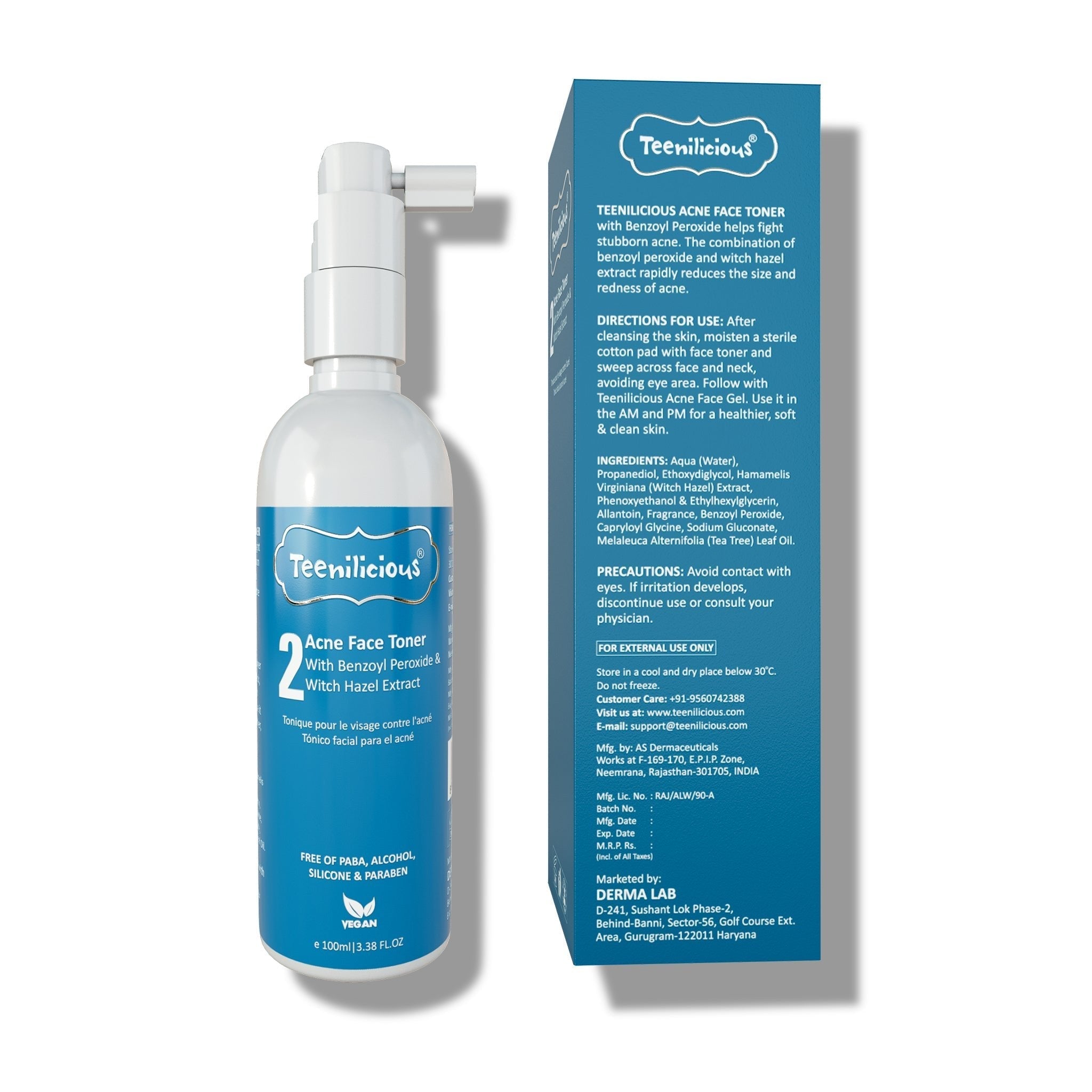 Fixderma Teenilicious Acne Face Toner With Benzoyl Peroxide | For Inflamed Acne Prone Skin, 100ml - Image 5 - Buy from Indicrest