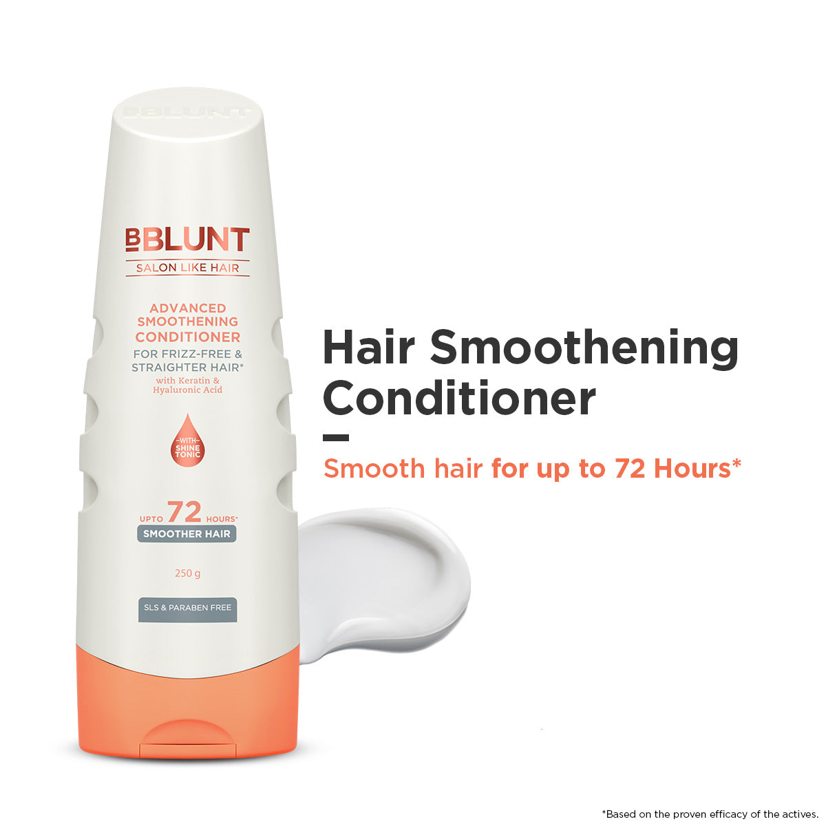 Bblunt Advanced Smoothening Conditioner with Keratin & Hyaluronic Acid, 250g, Pack of 3 X 250g - Image 2 - Buy from Indicrest