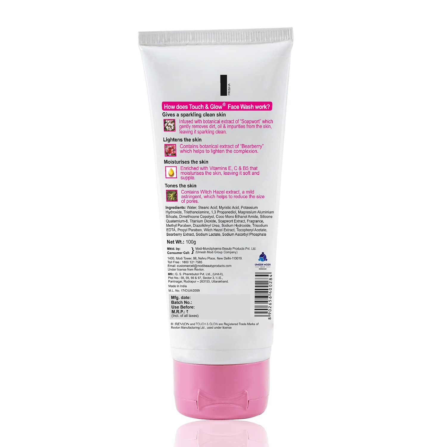 Revlon Touch and Glow Advanced Glow Face Wash, 100g - Image 3 - Buy from Indicrest