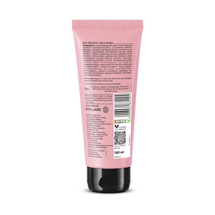Brillare Age Revival Face Wash for Ageing Skin, 100ml - Image 8 - Buy from Indicrest