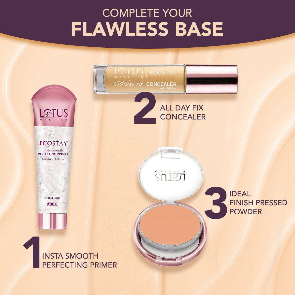 Lotus Herbals Ecostay Make-up All Day Fix Concealer, MOONBEAN, 4ml